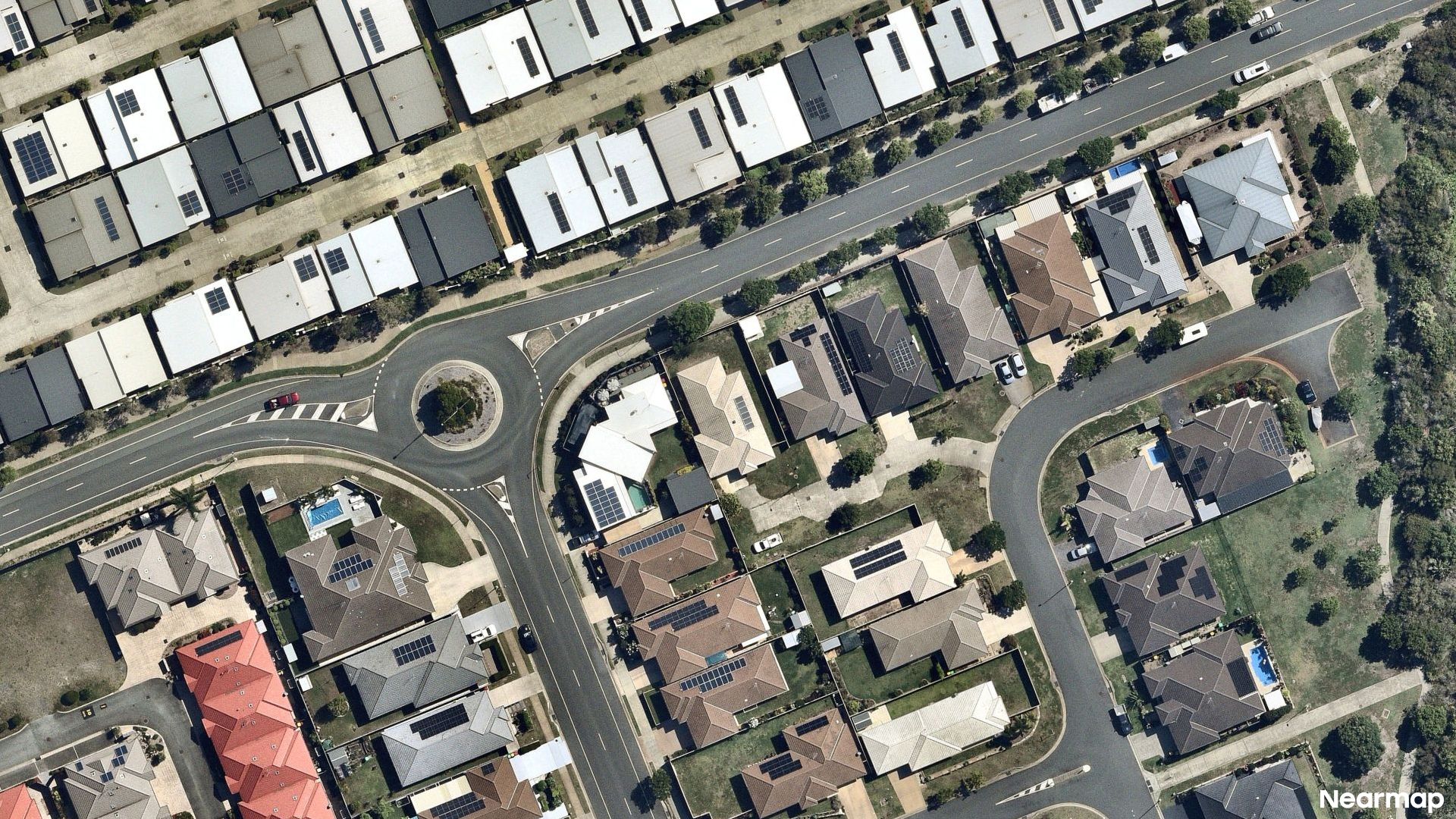 Vertical aerial view
