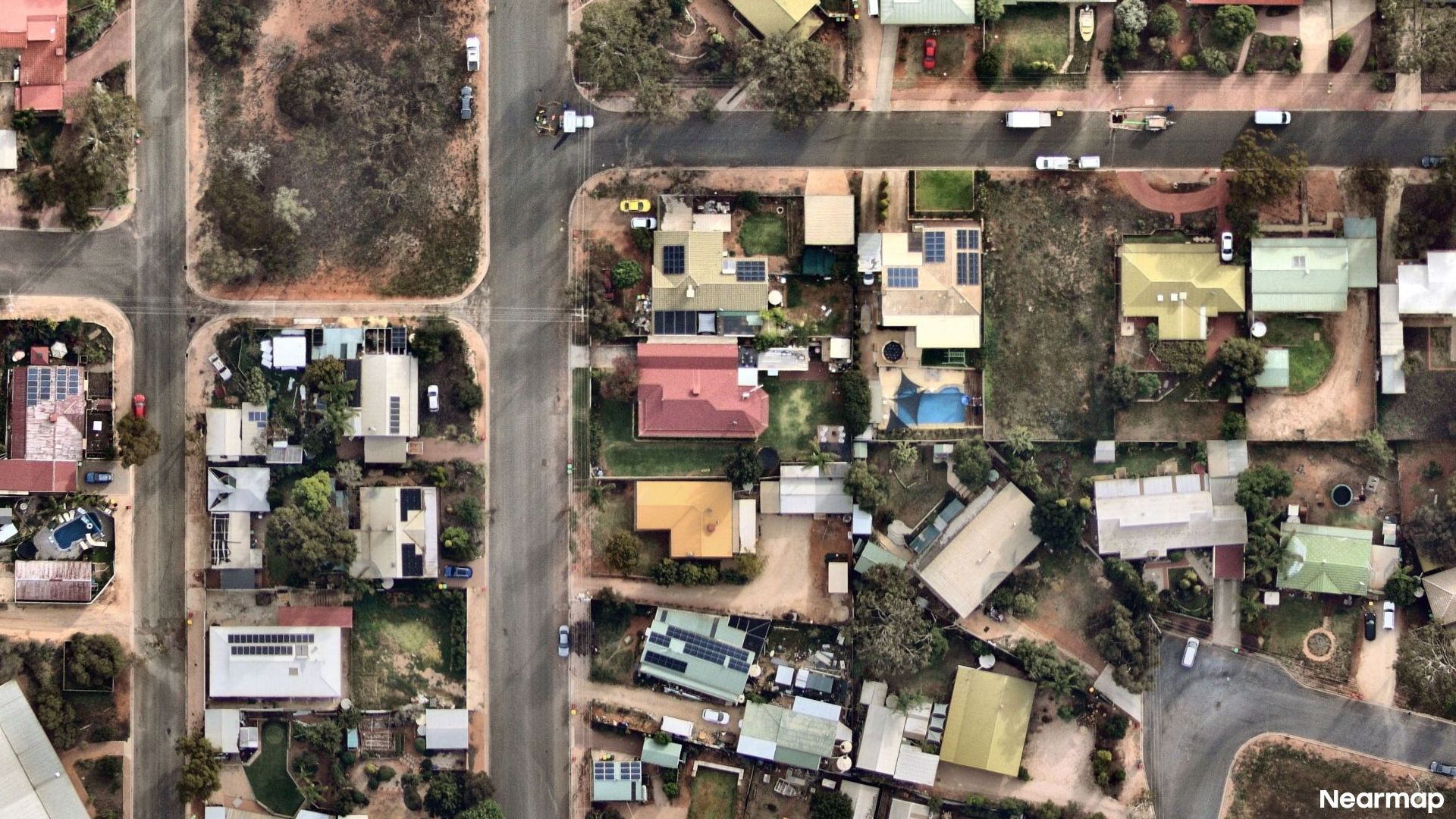 Vertical aerial view