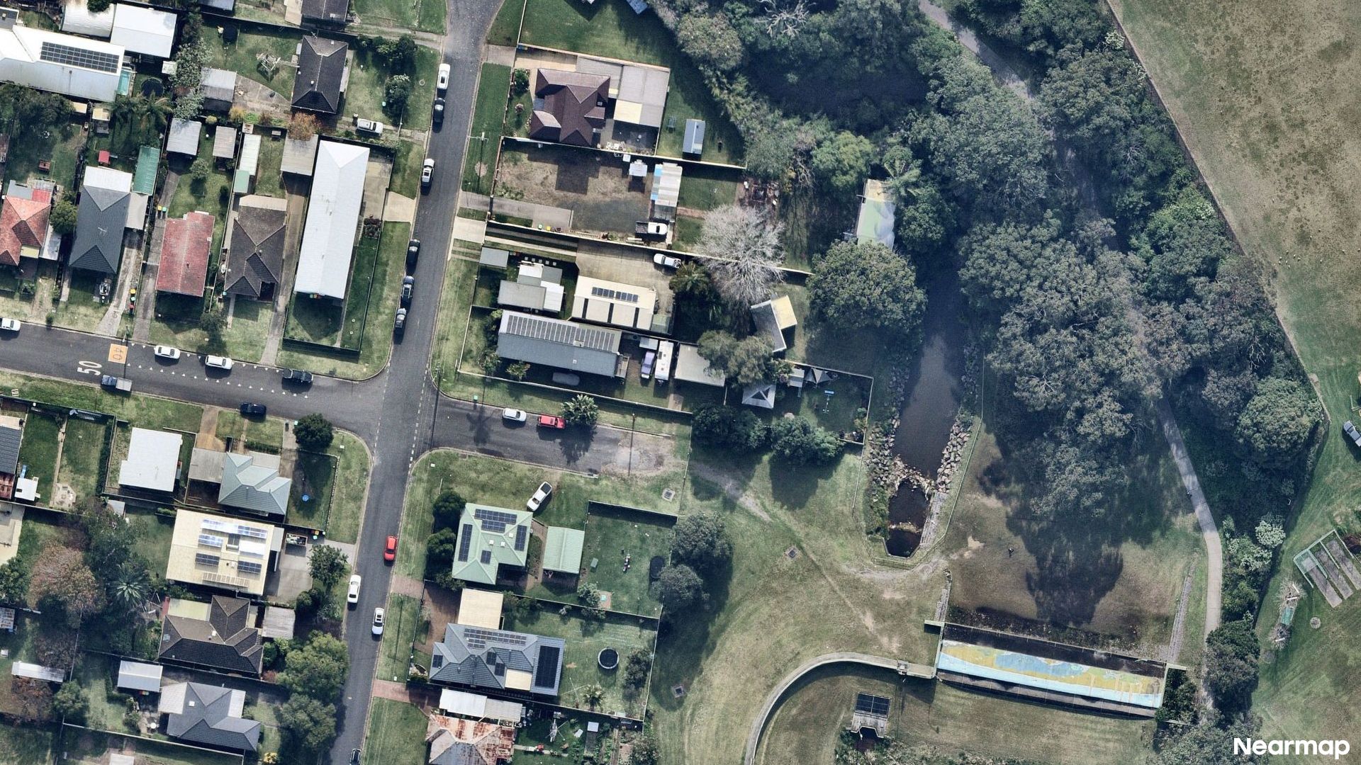 Vertical aerial view