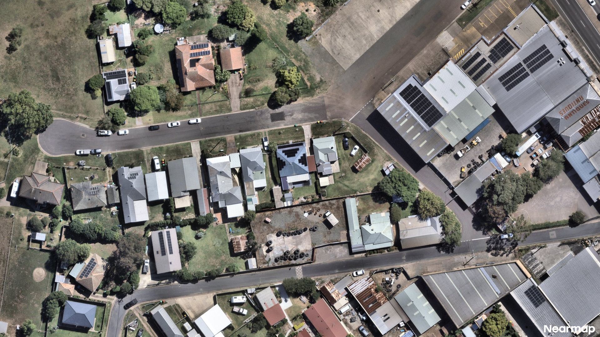 Vertical aerial view