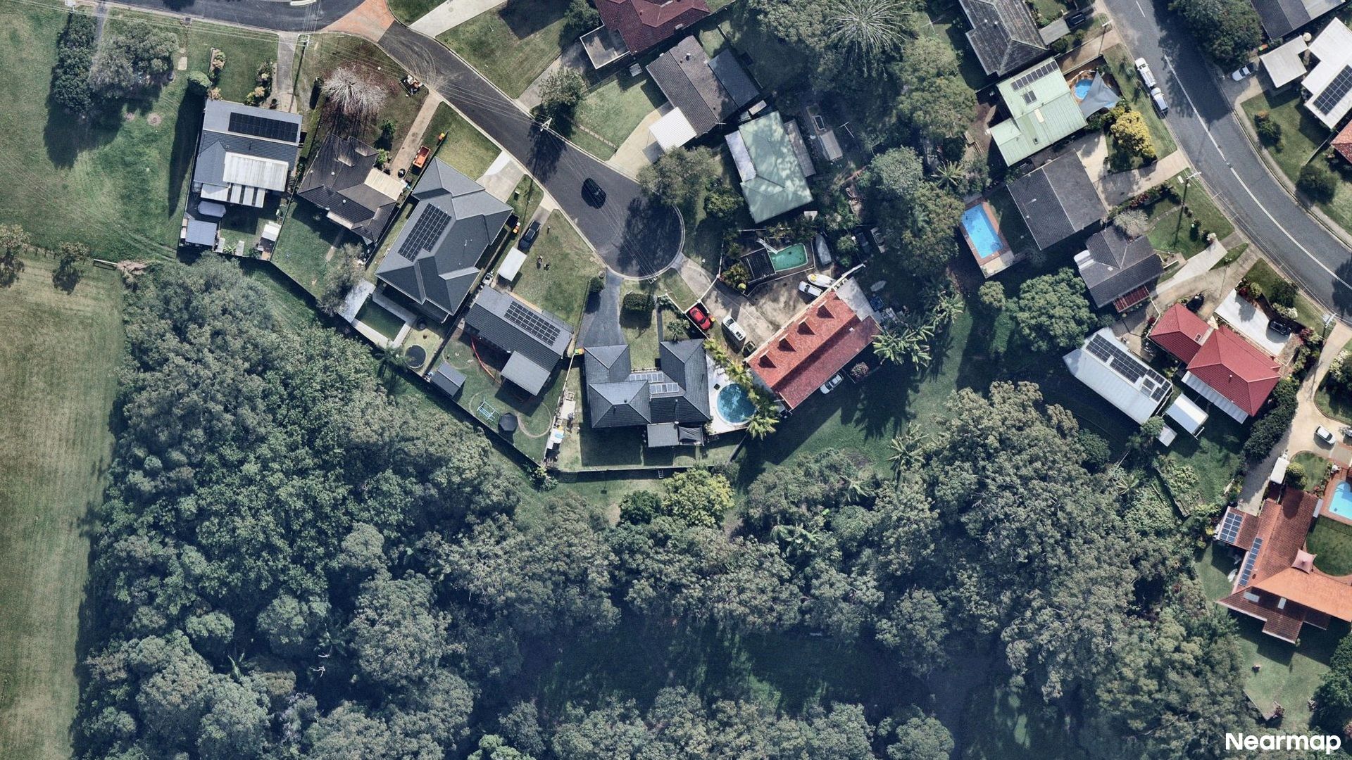 Vertical aerial view