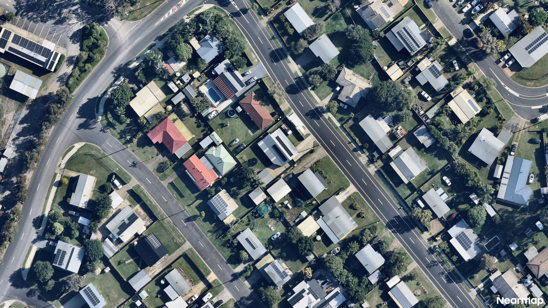 Vertical aerial view