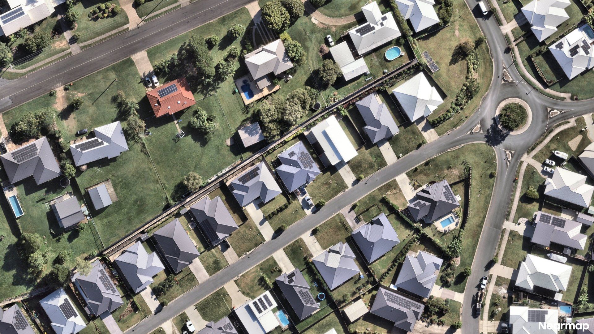 Vertical aerial view