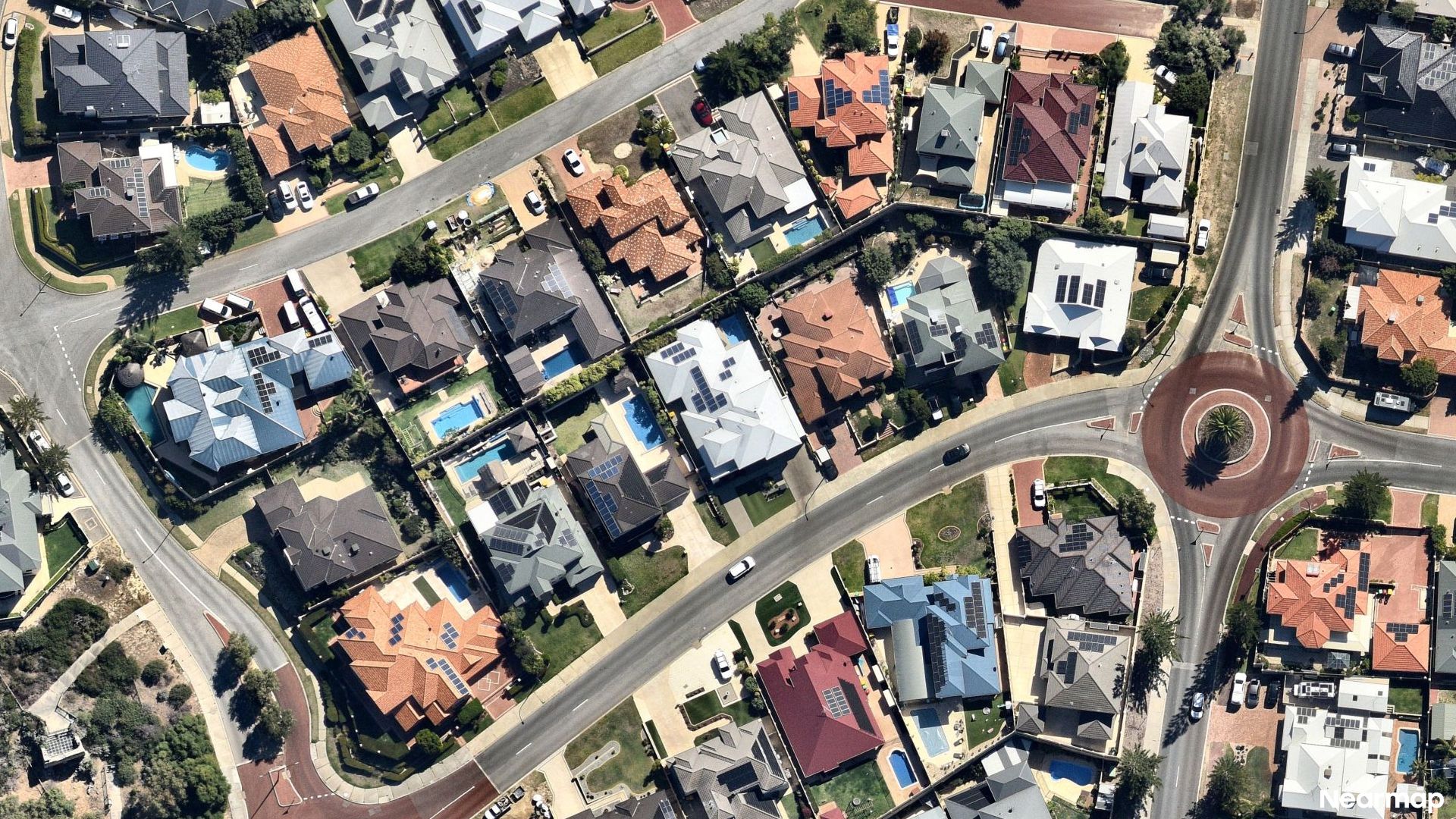 Vertical aerial view