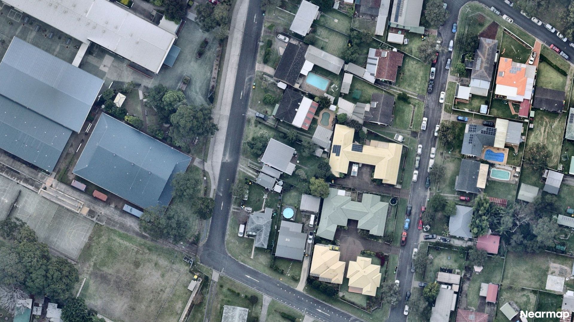 Vertical aerial view