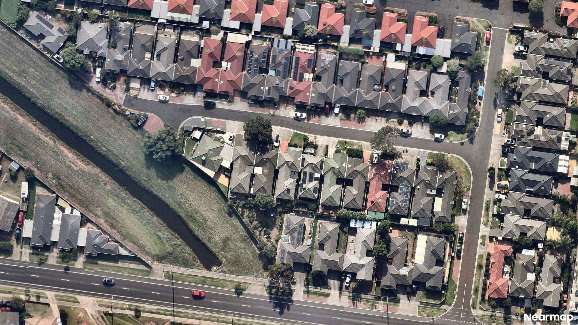 Vertical aerial view