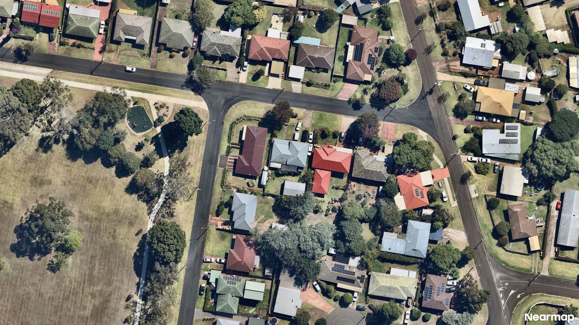 Vertical aerial view