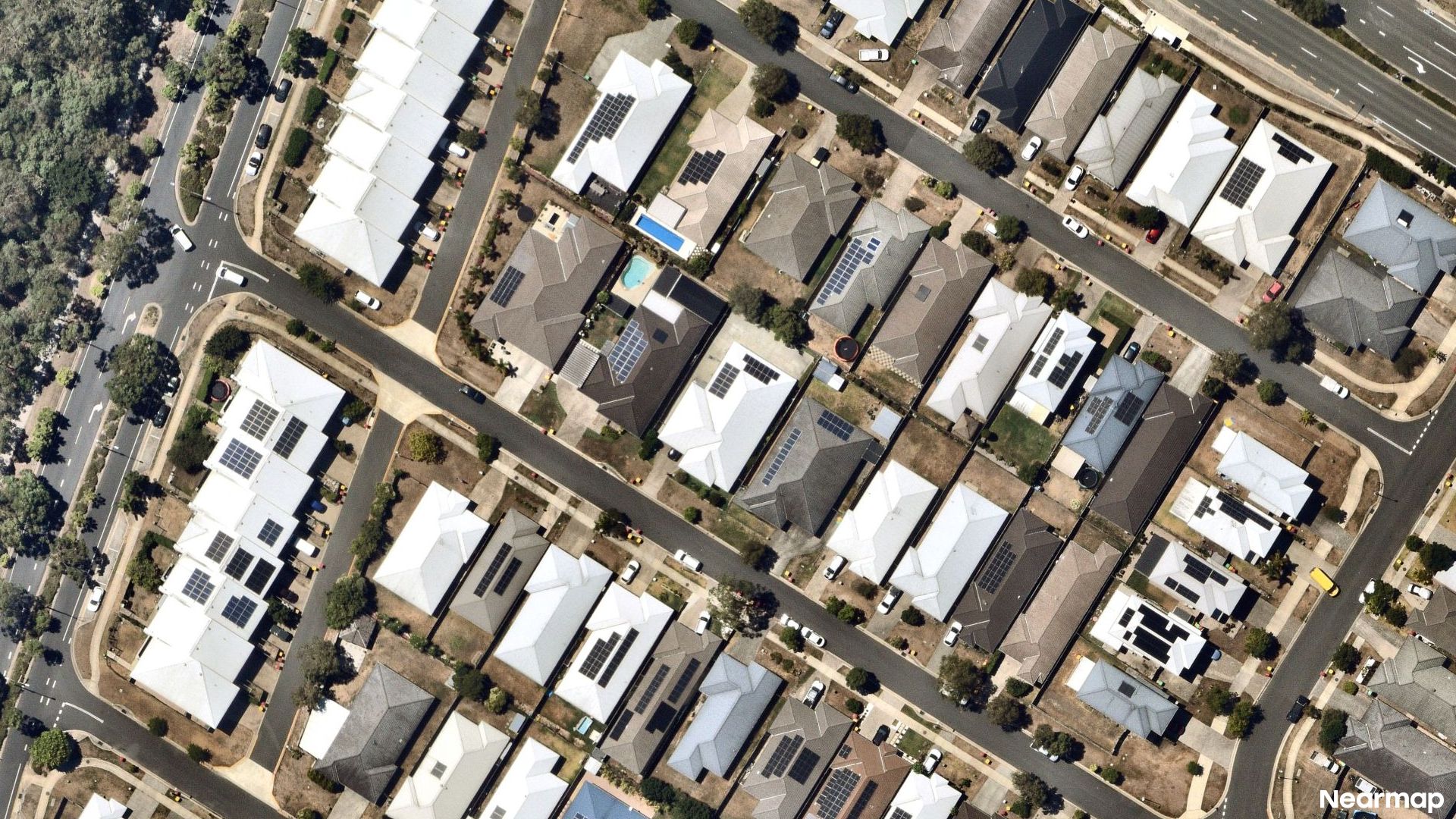 Vertical aerial view