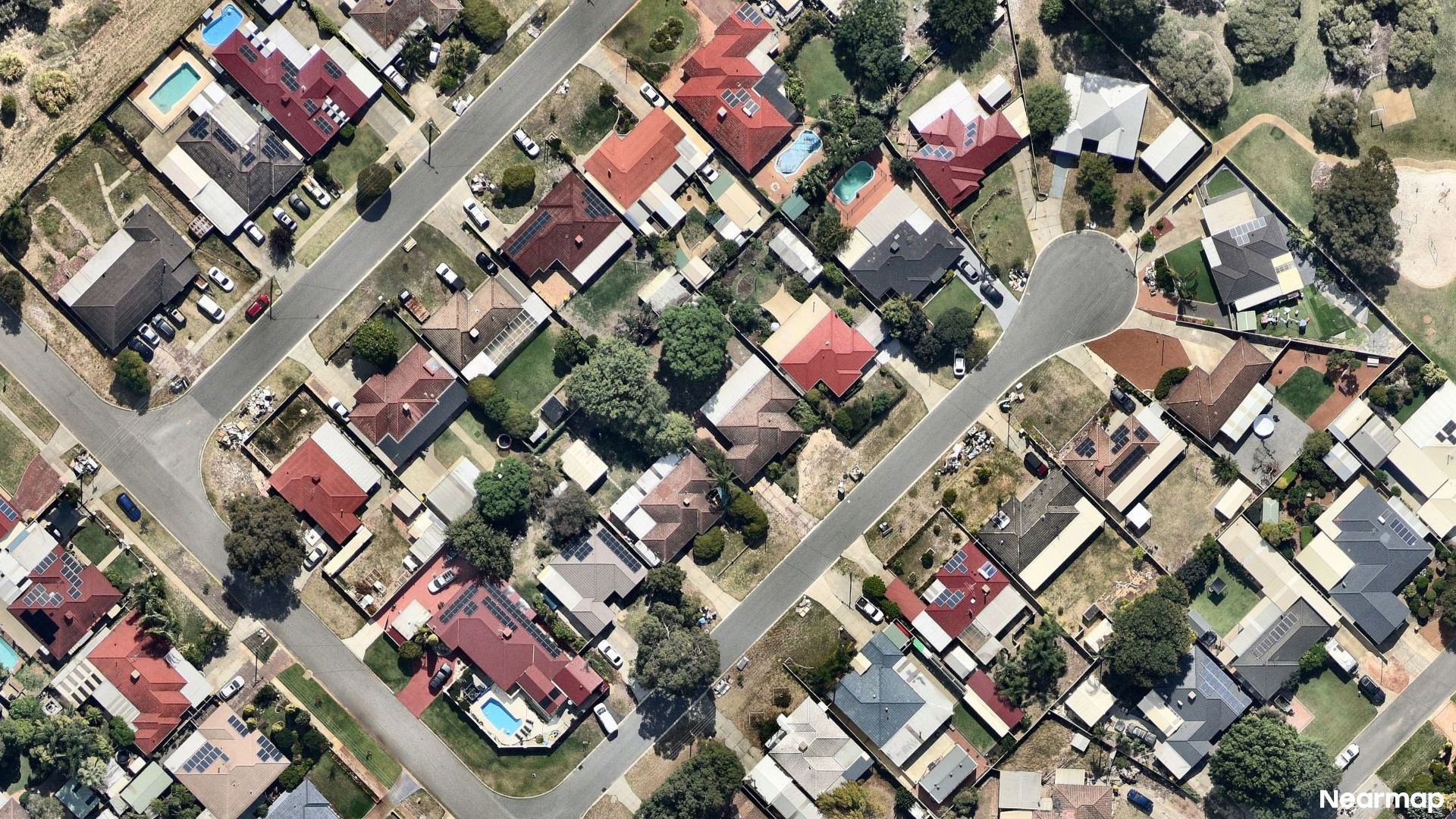 Vertical aerial view