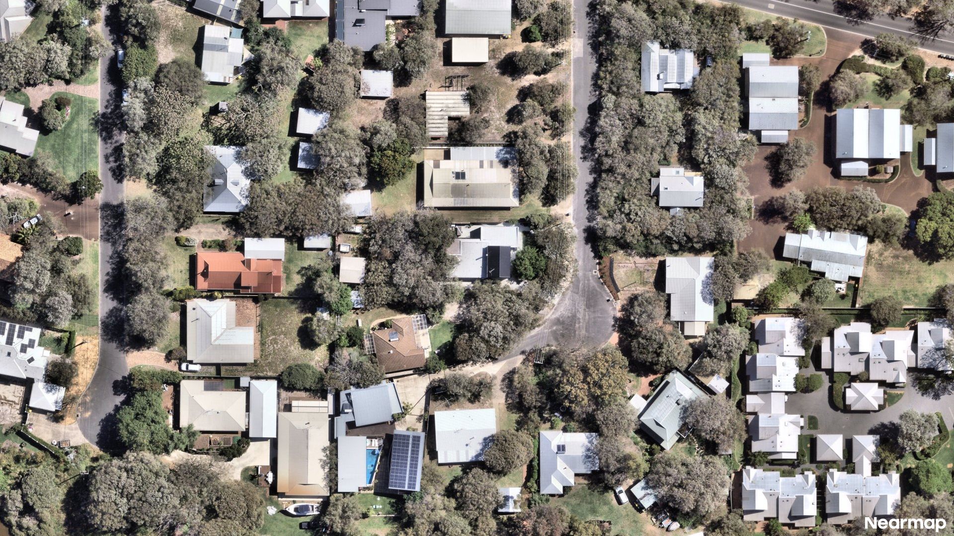 Vertical aerial view