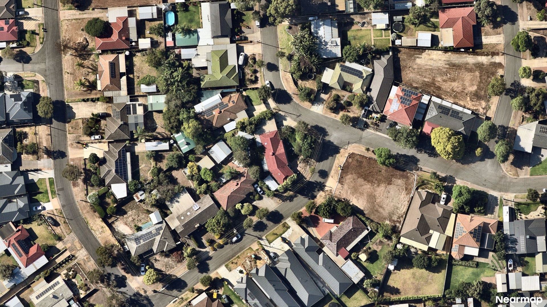 Vertical aerial view