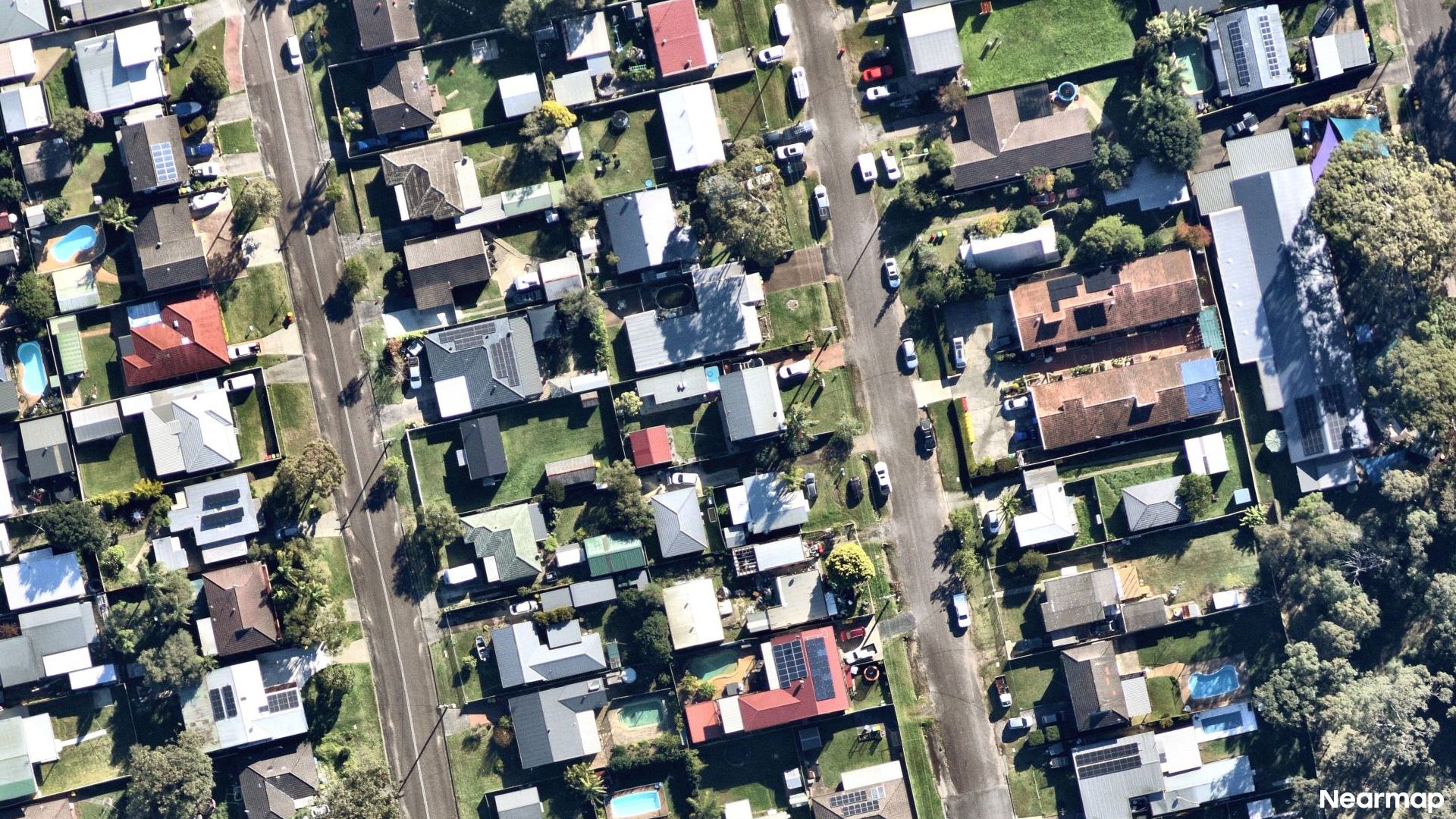 Vertical aerial view