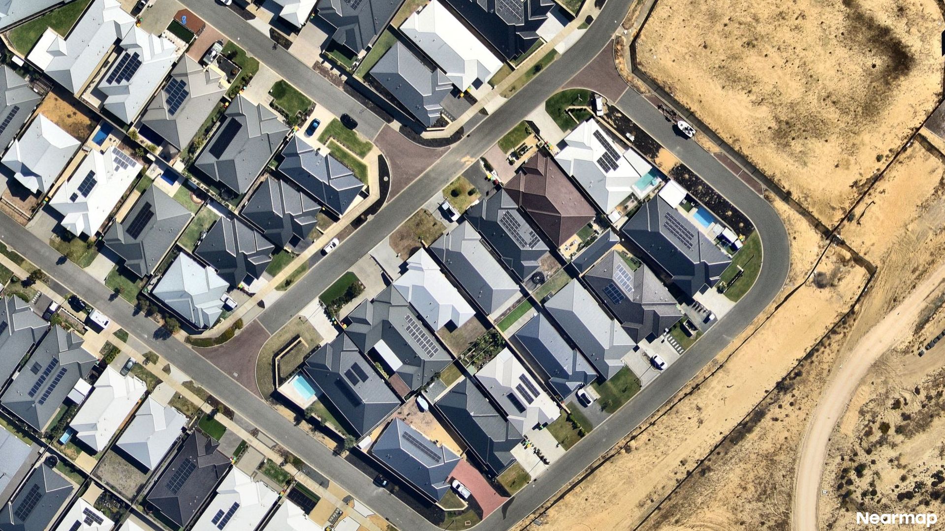 Vertical aerial view