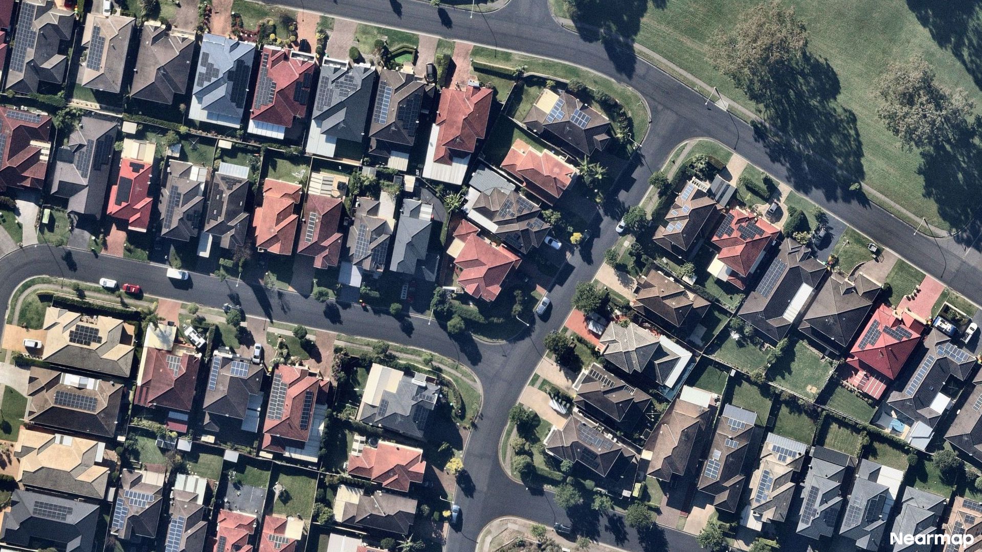 Vertical aerial view