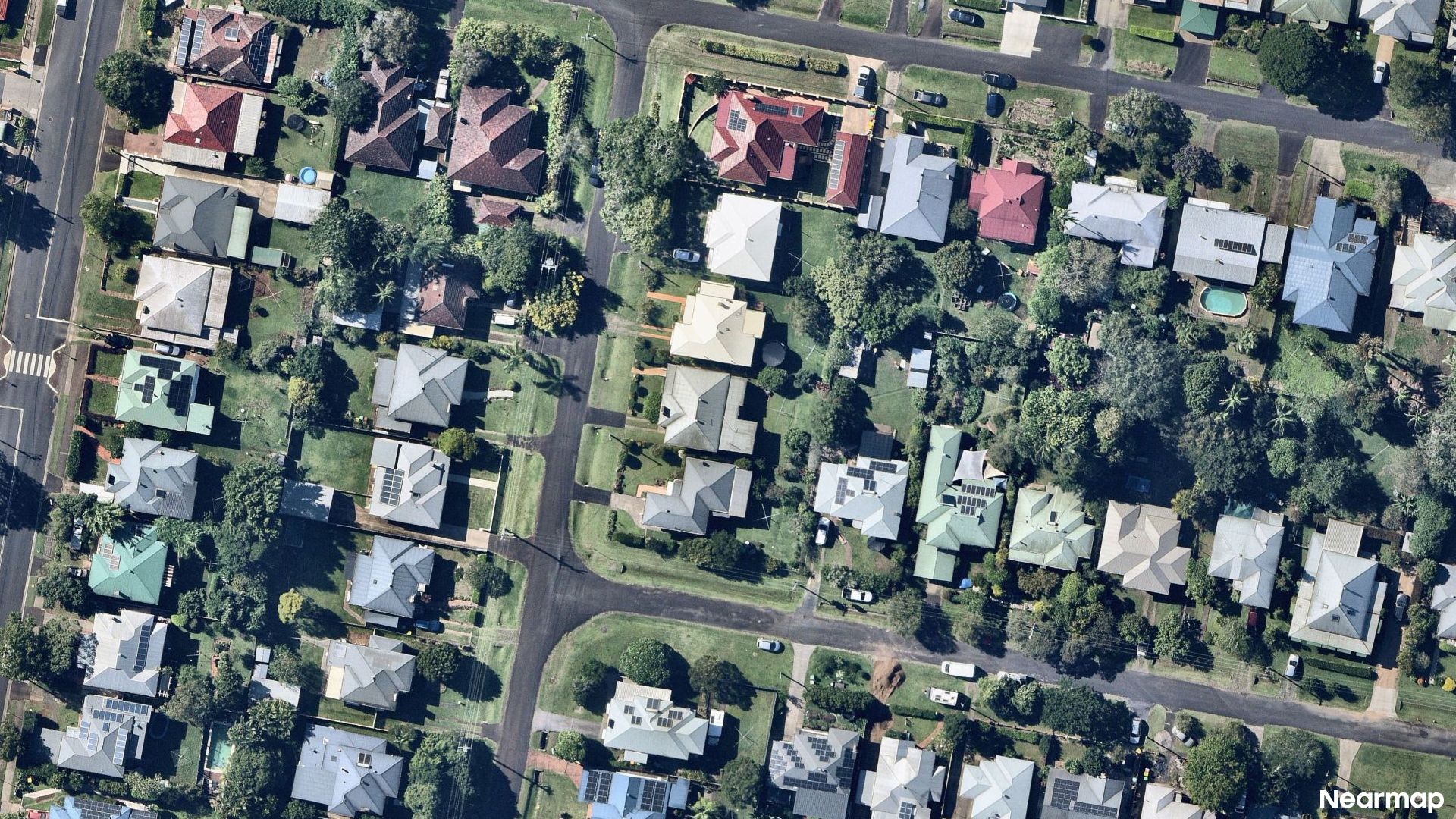 Vertical aerial view