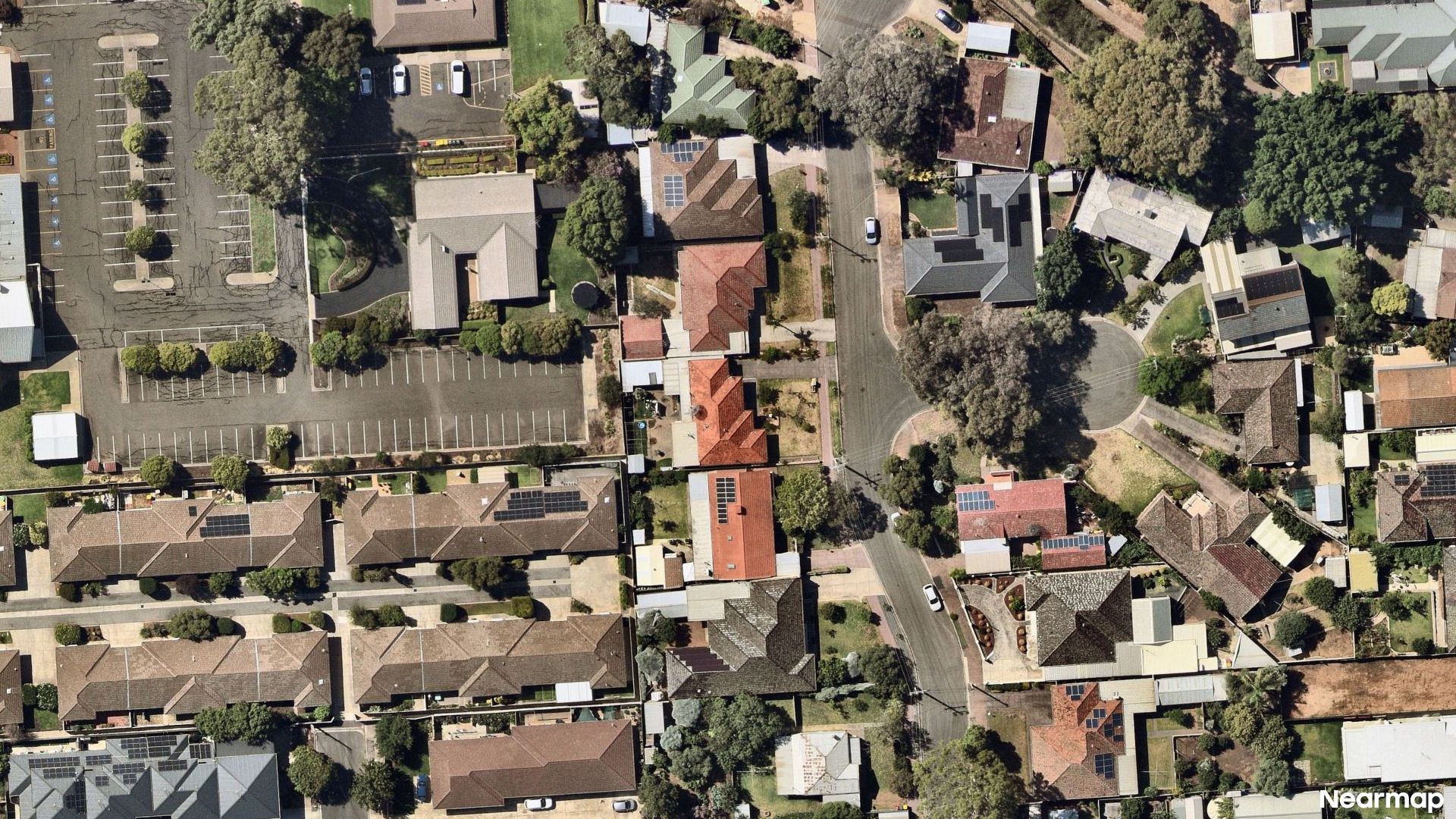 Vertical aerial view
