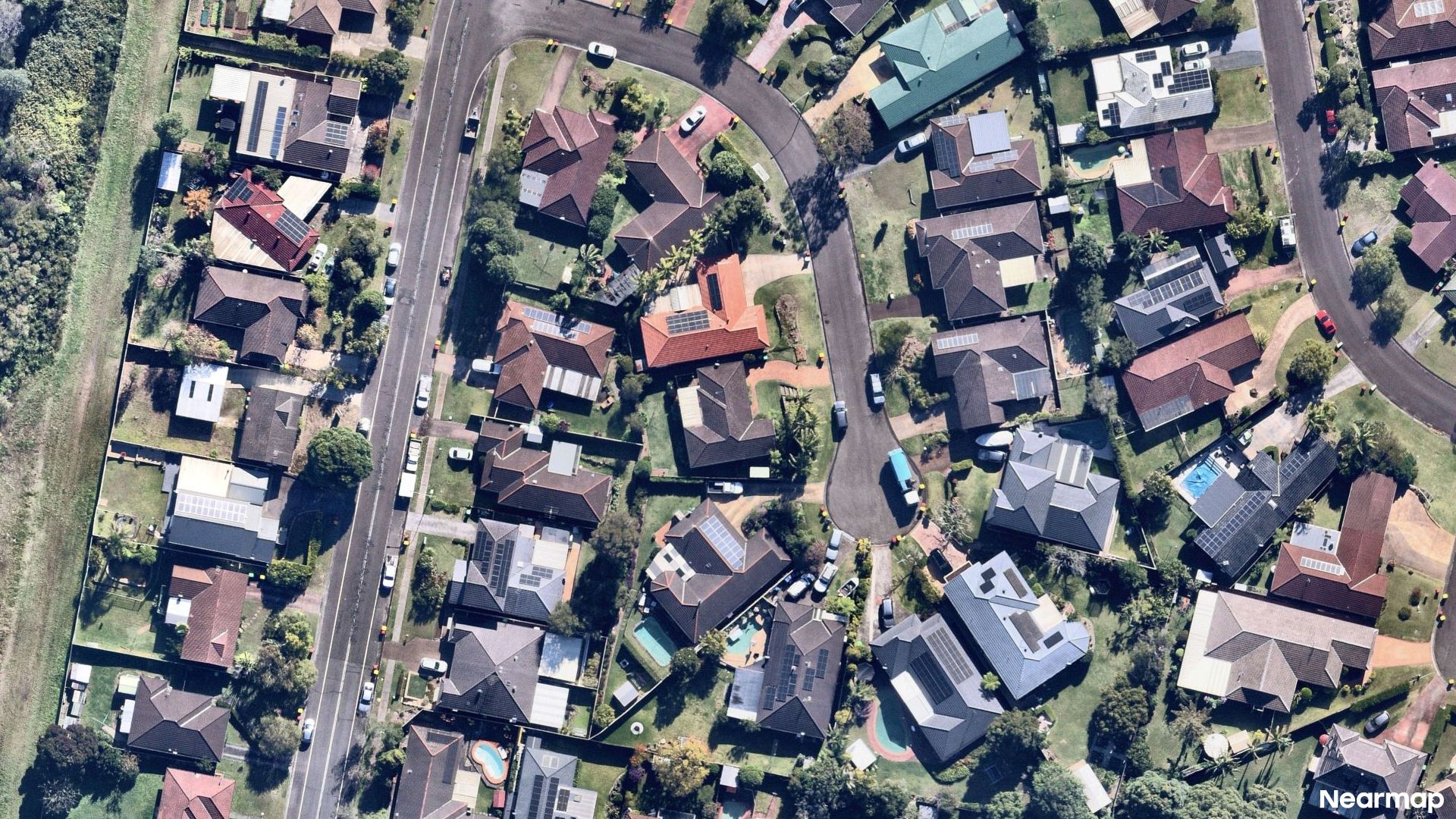 Vertical aerial view