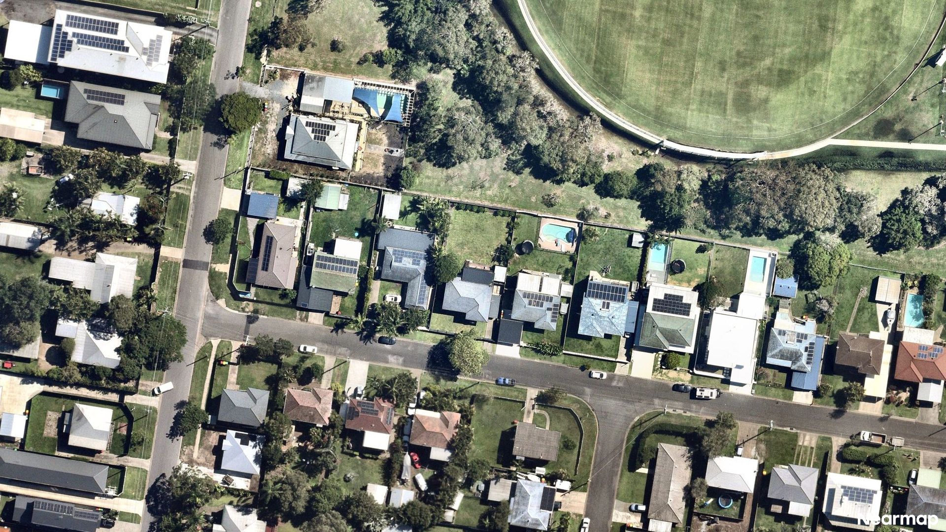 Vertical aerial view