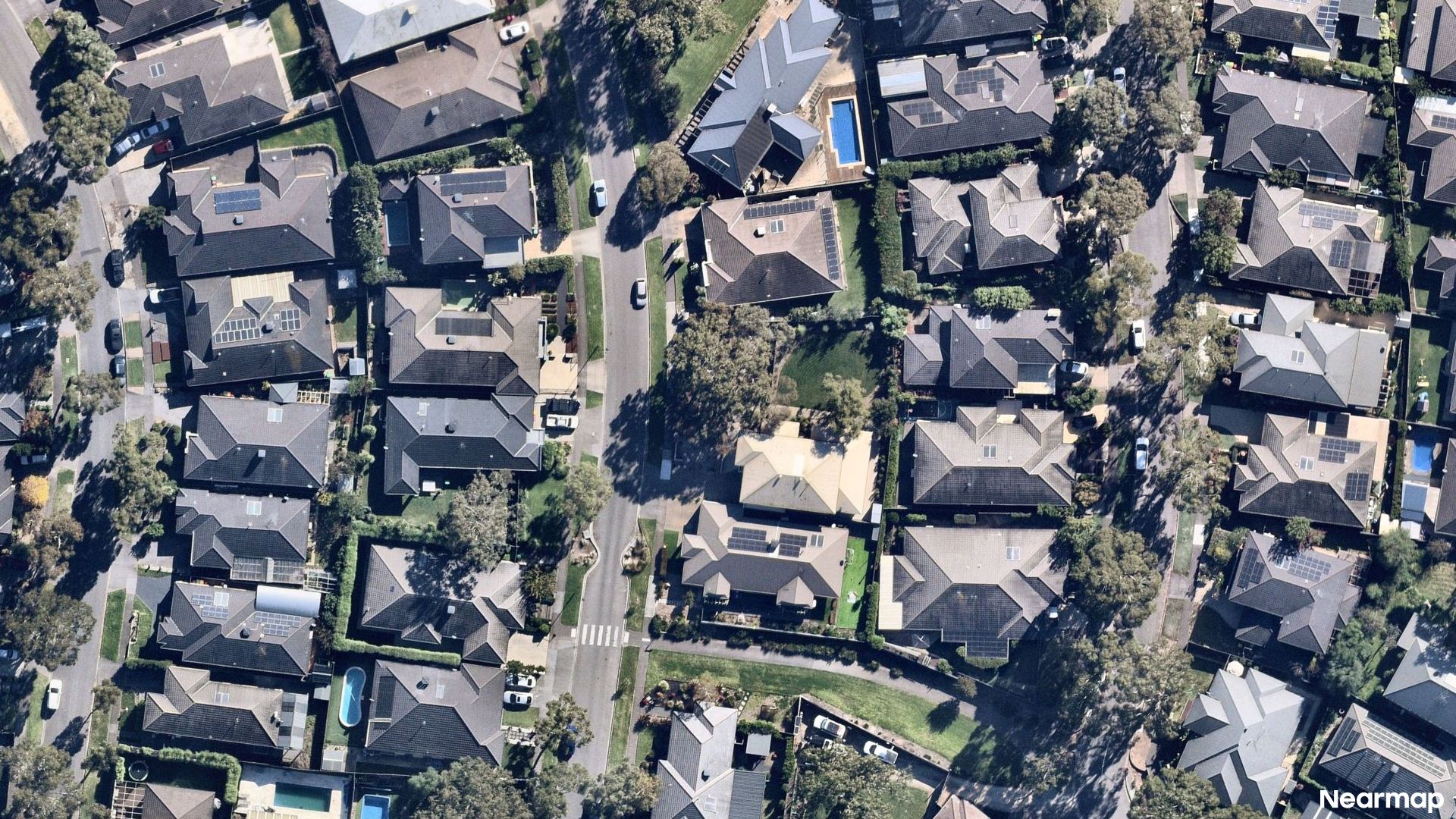 Vertical aerial view