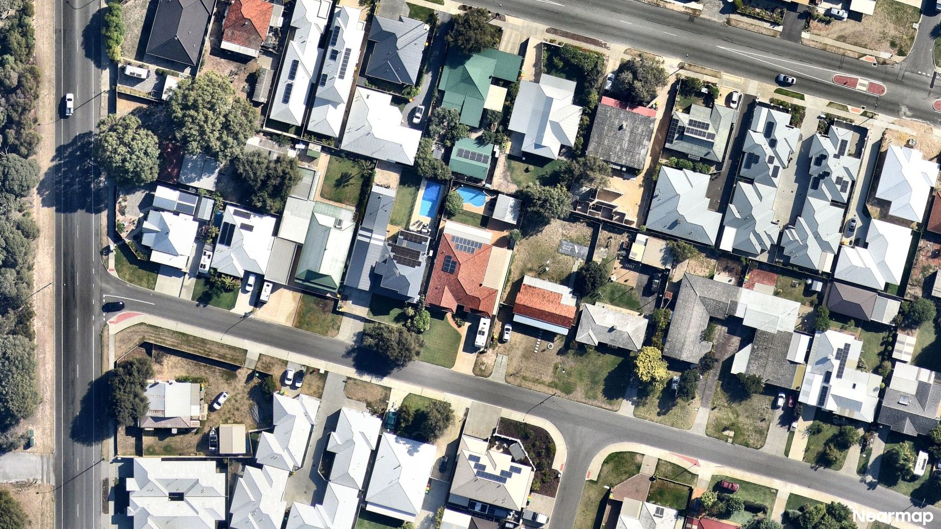 Vertical aerial view