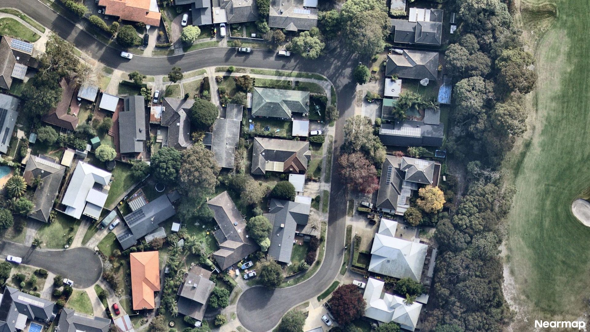 Vertical aerial view