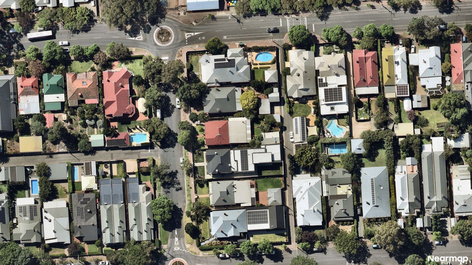 Vertical aerial view