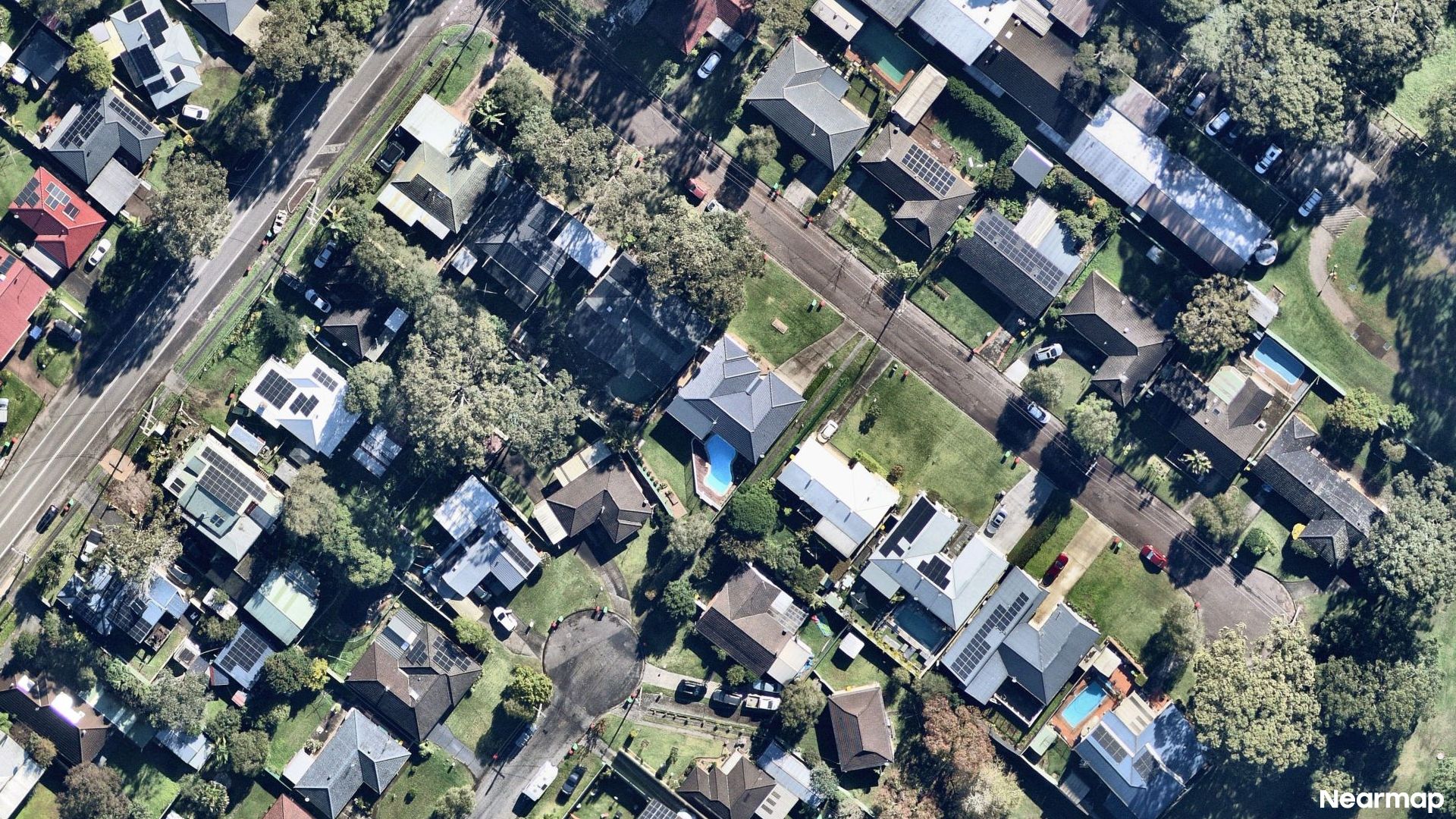 Vertical aerial view