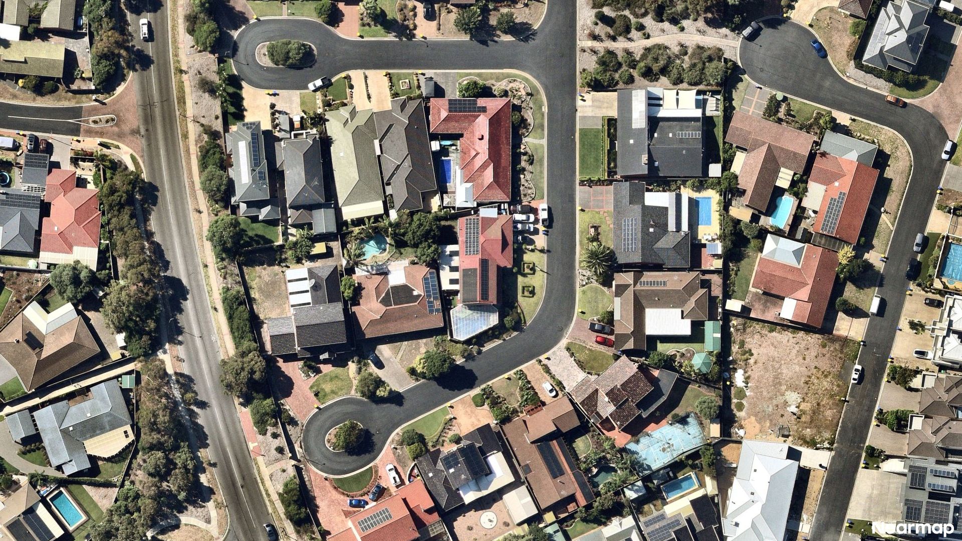 Vertical aerial view