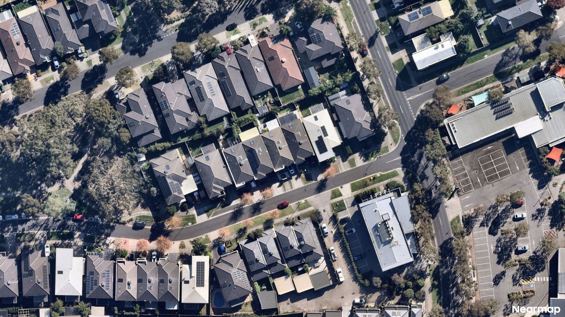 Vertical aerial view