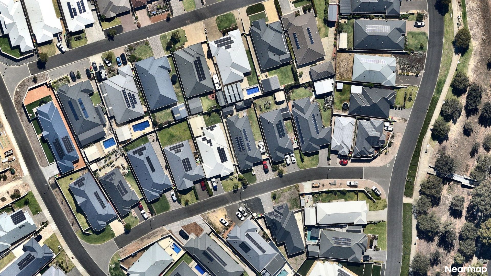 Vertical aerial view