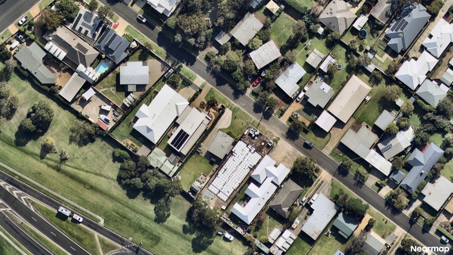 Vertical aerial view
