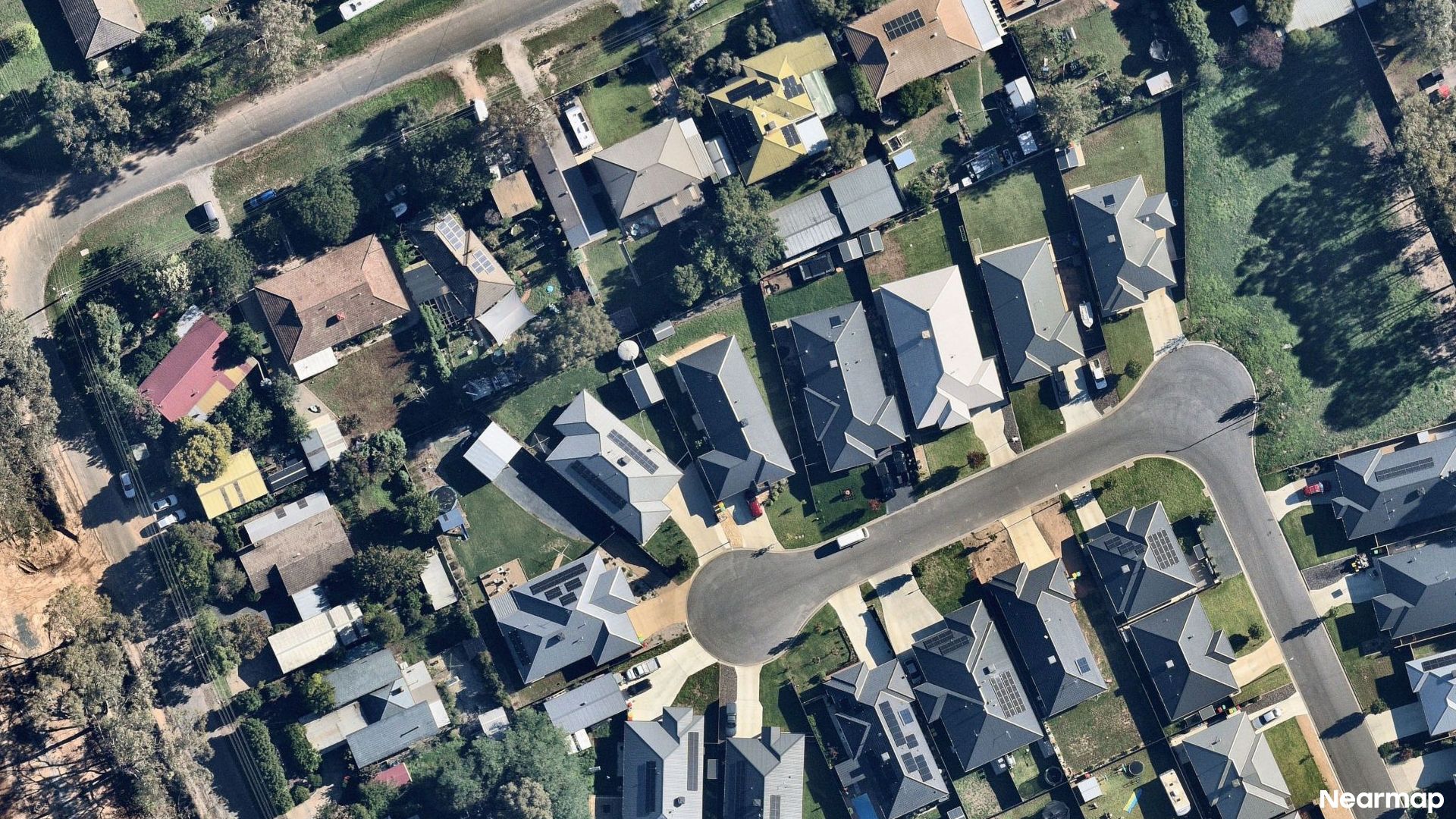 Vertical aerial view