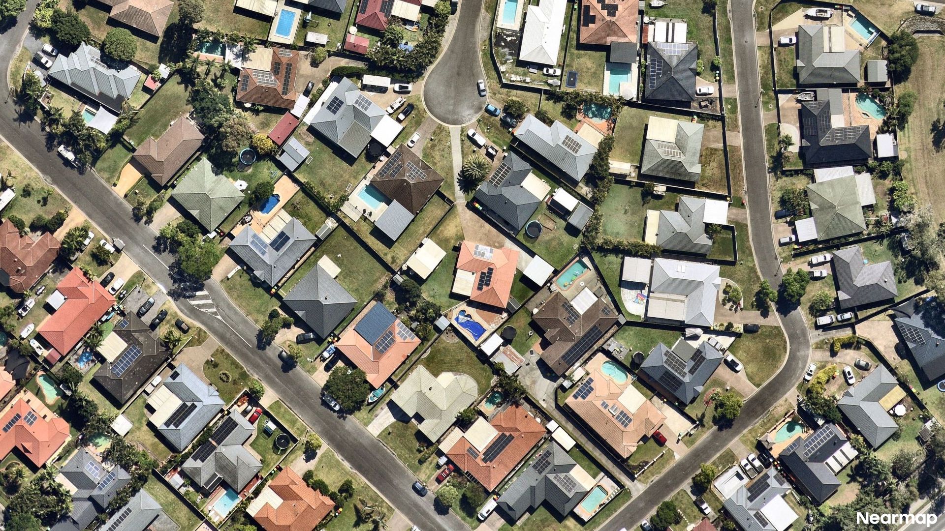 Vertical aerial view