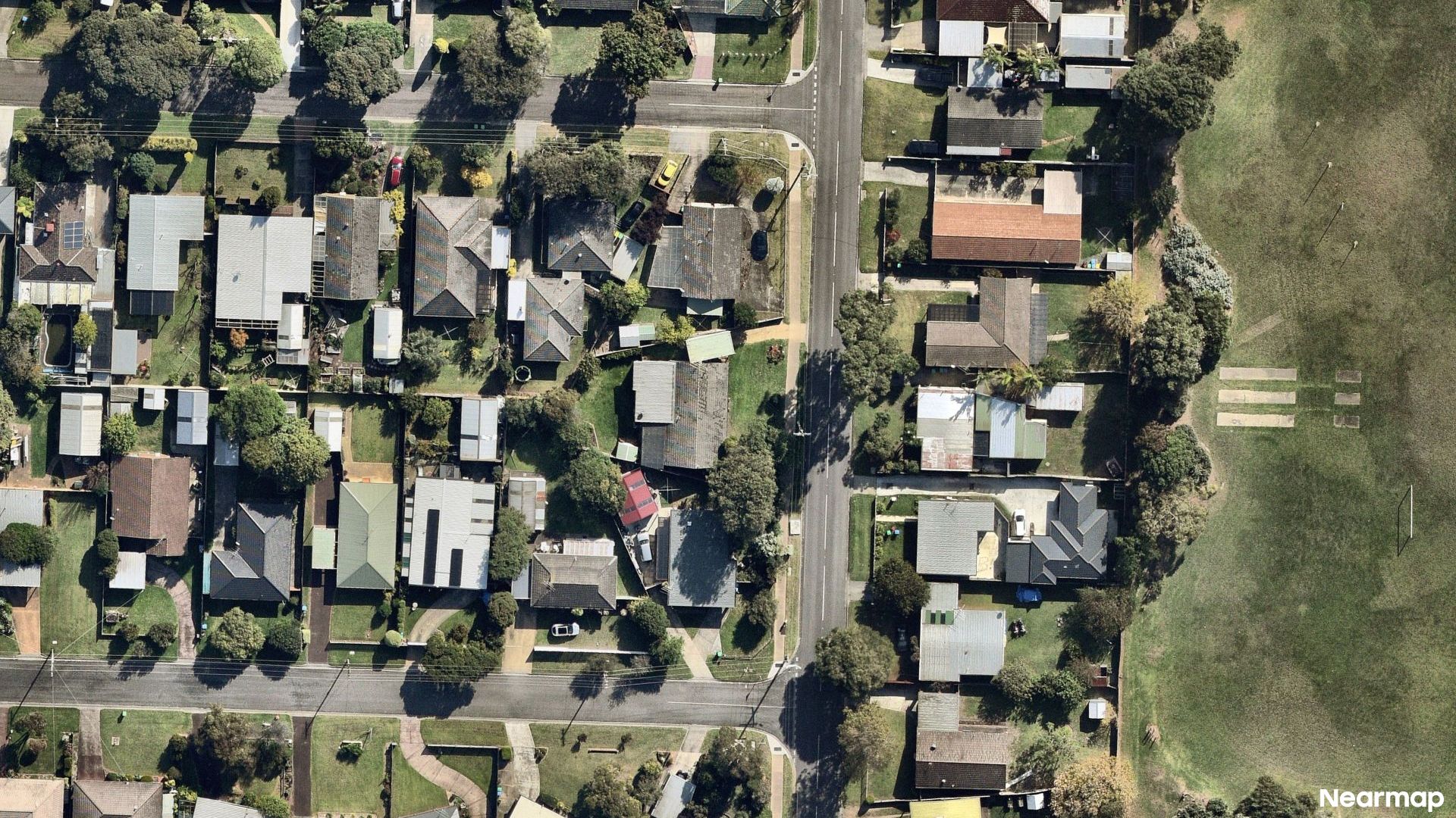 Vertical aerial view