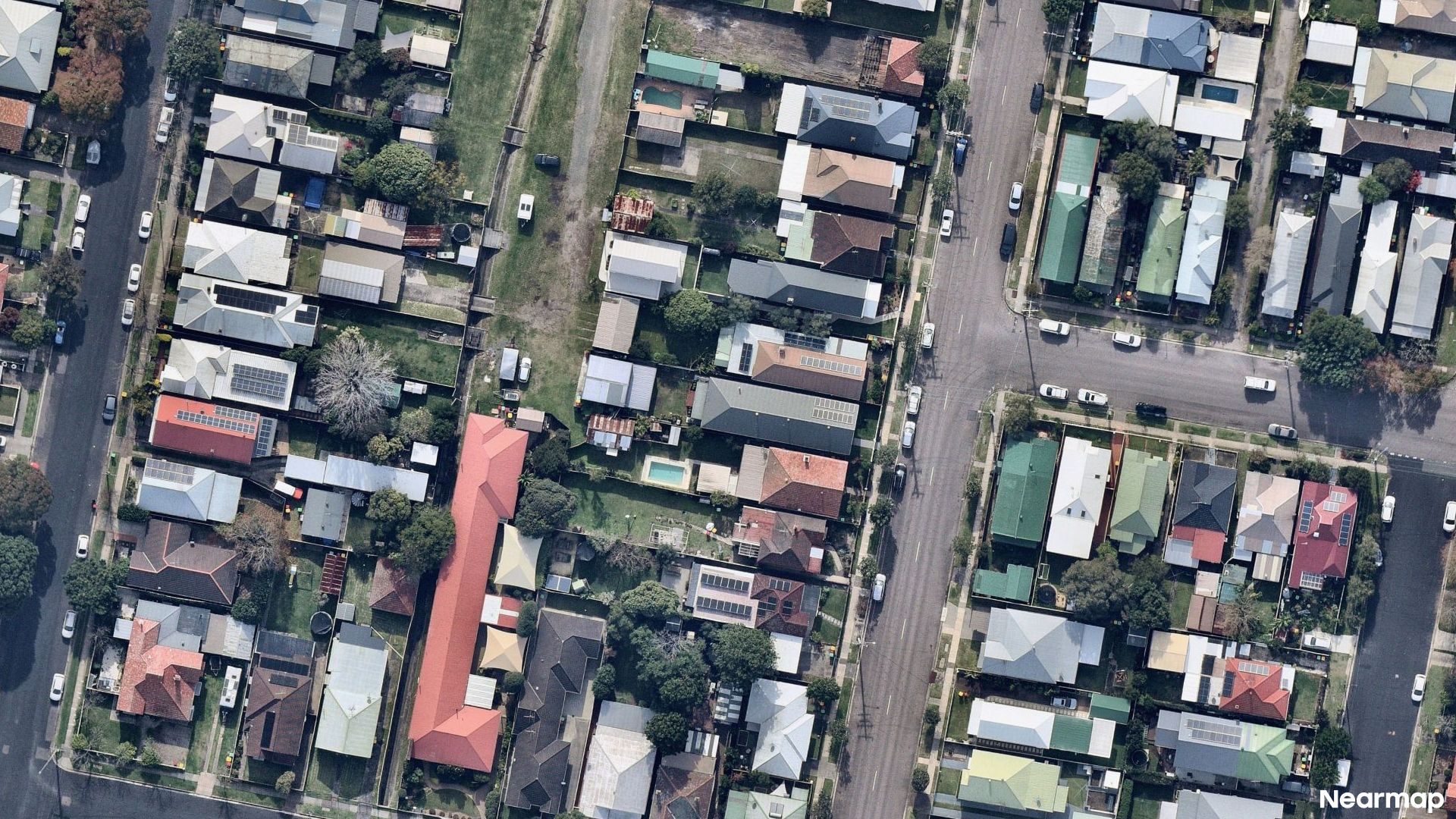 Vertical aerial view