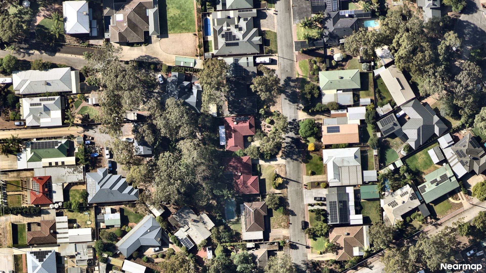 Vertical aerial view