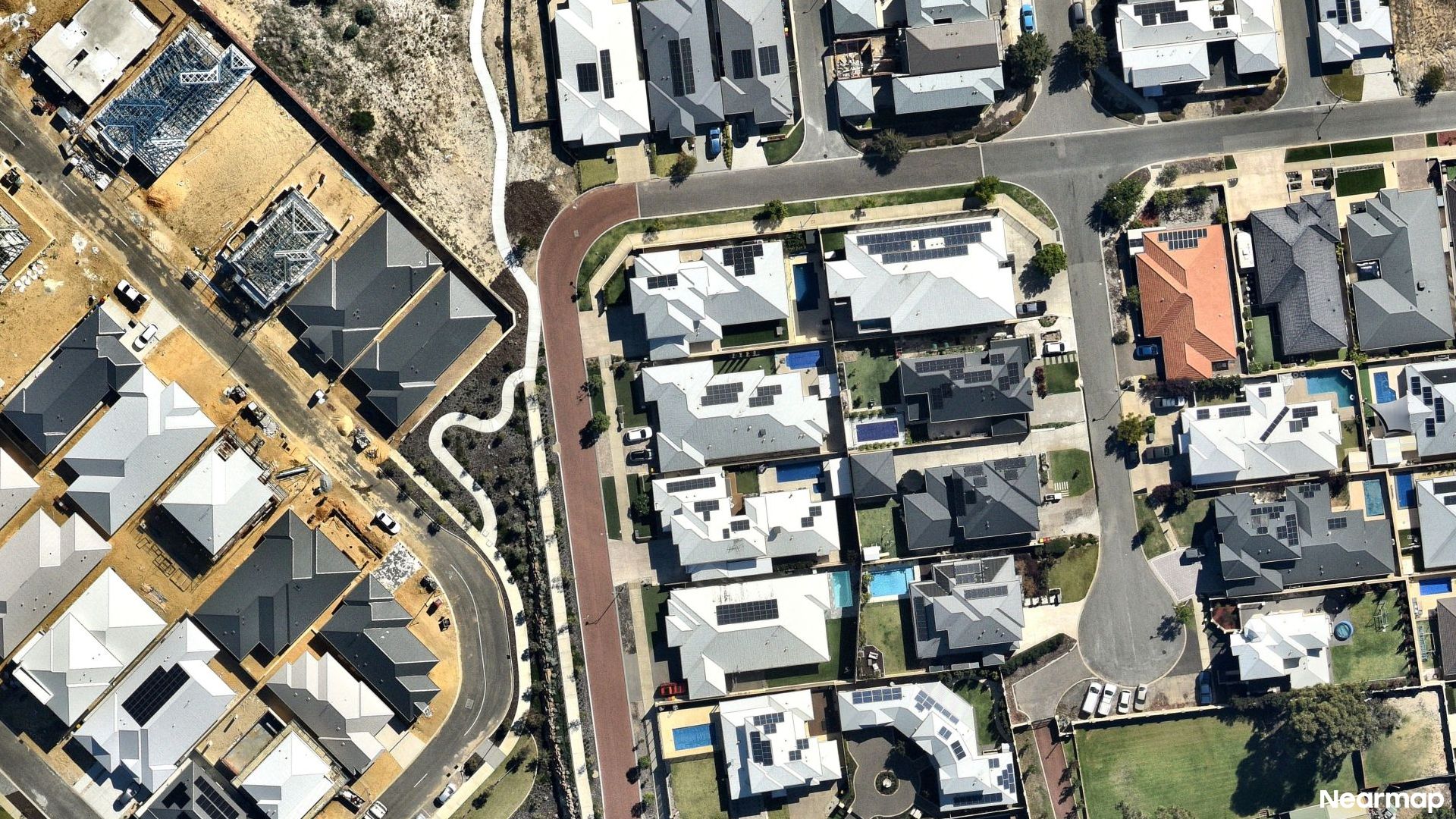 Vertical aerial view