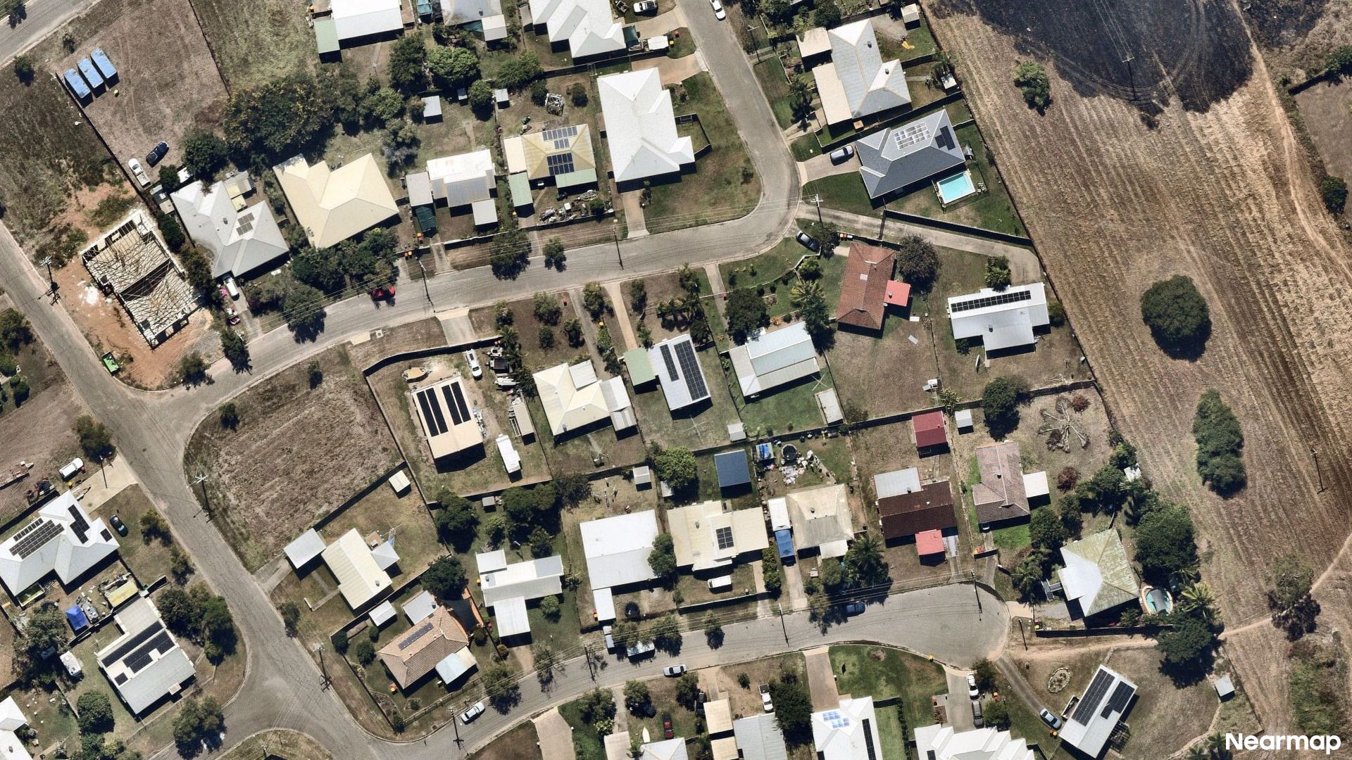 Vertical aerial view
