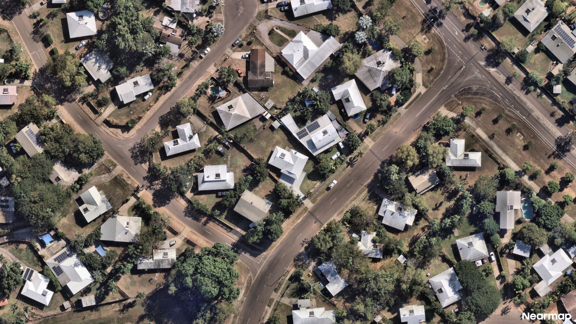 Vertical aerial view