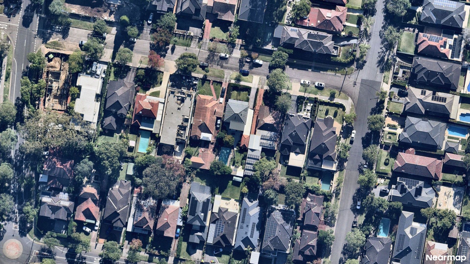 Vertical aerial view