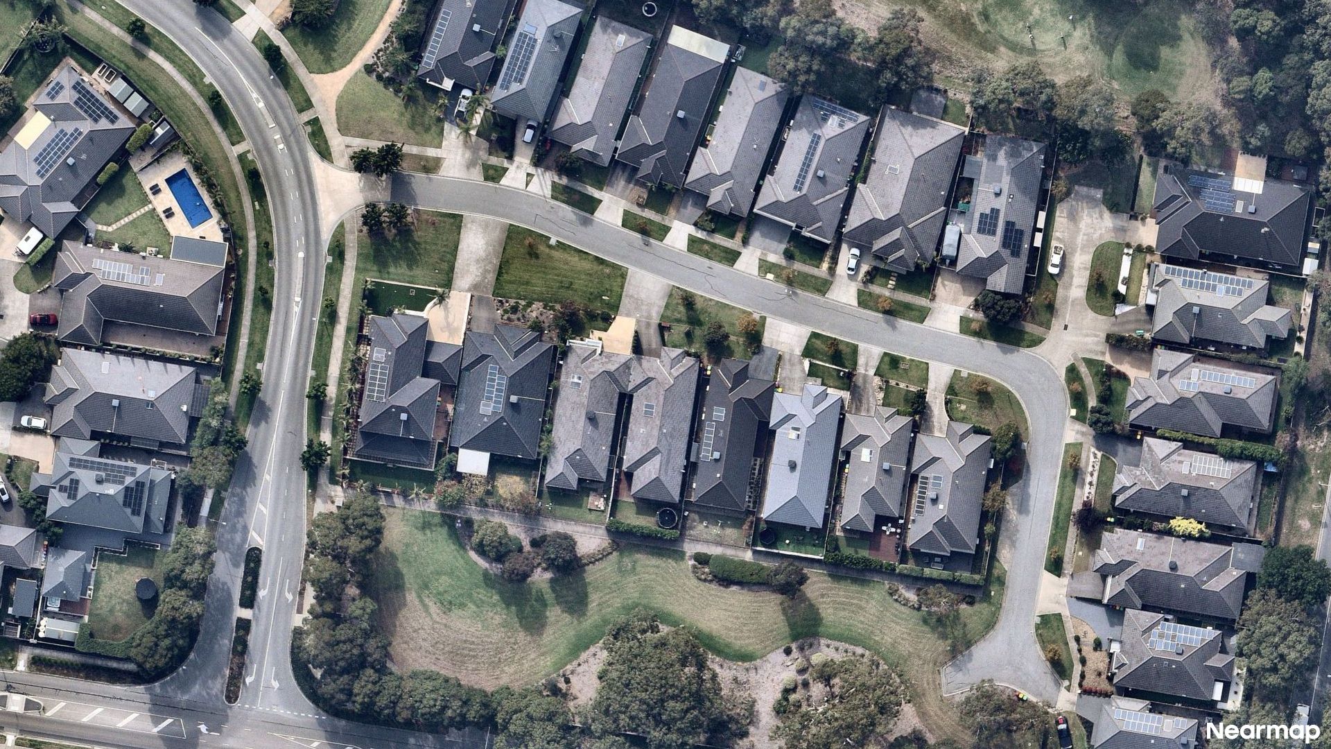 Vertical aerial view