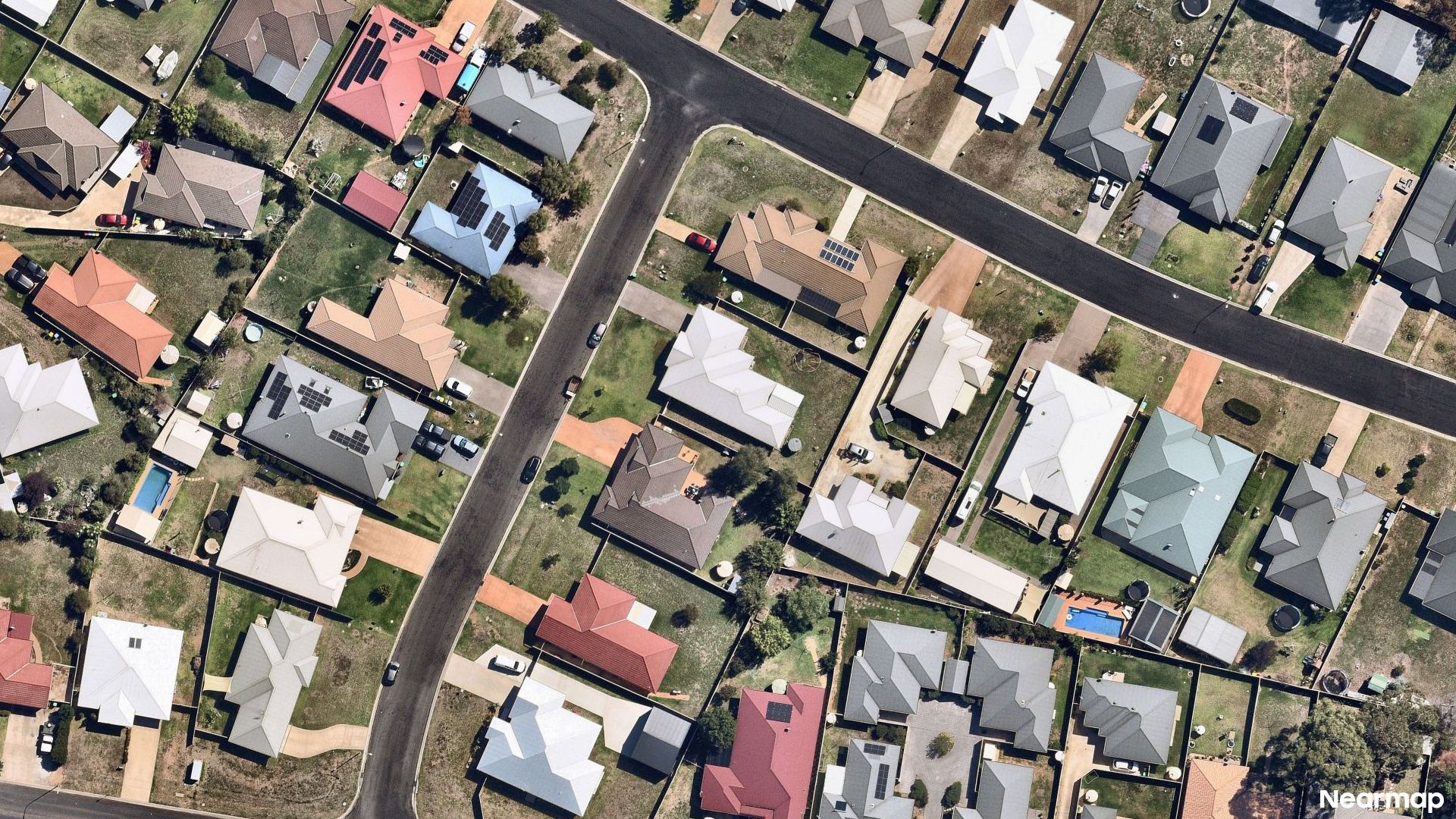 Vertical aerial view