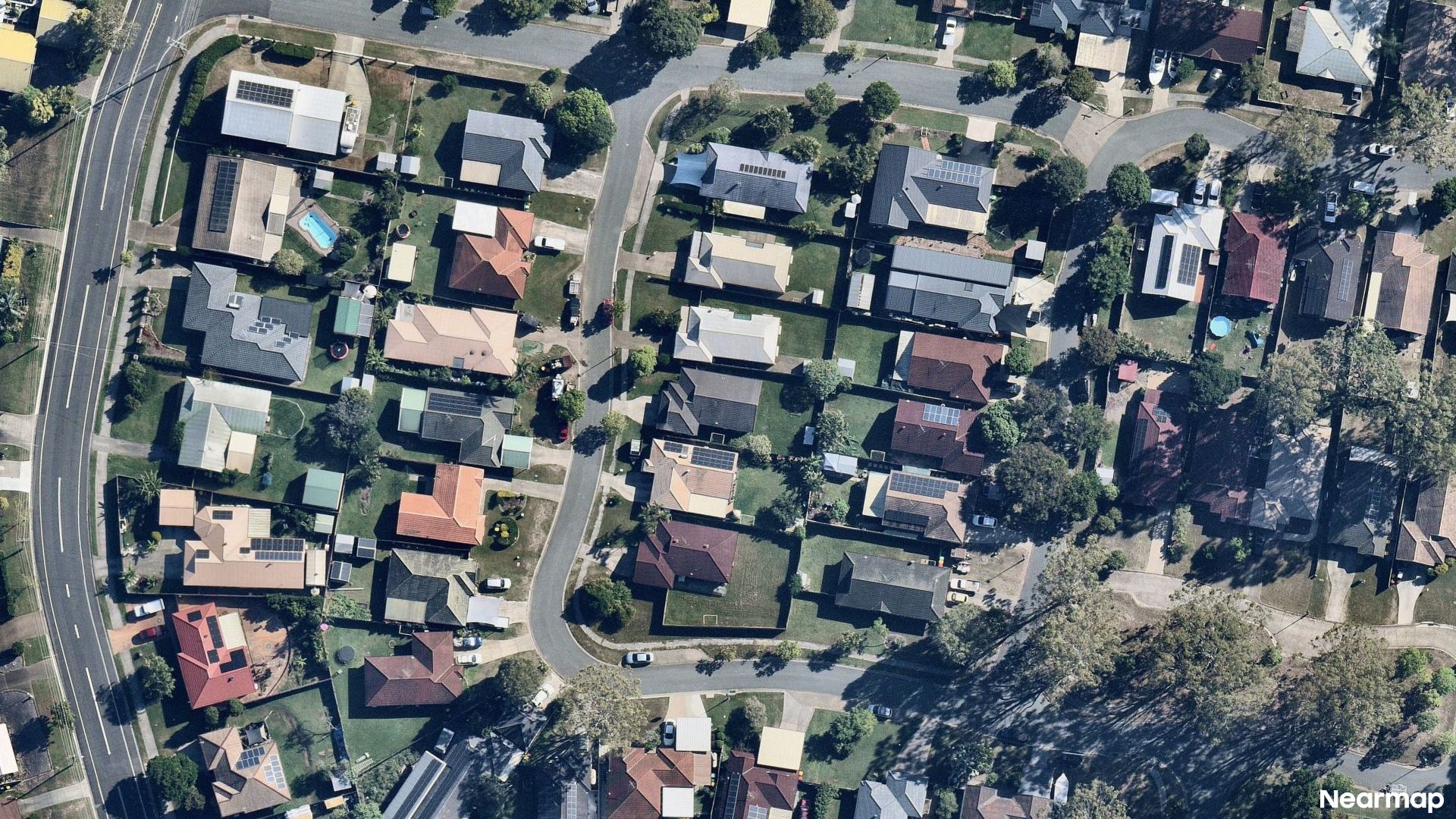 Vertical aerial view