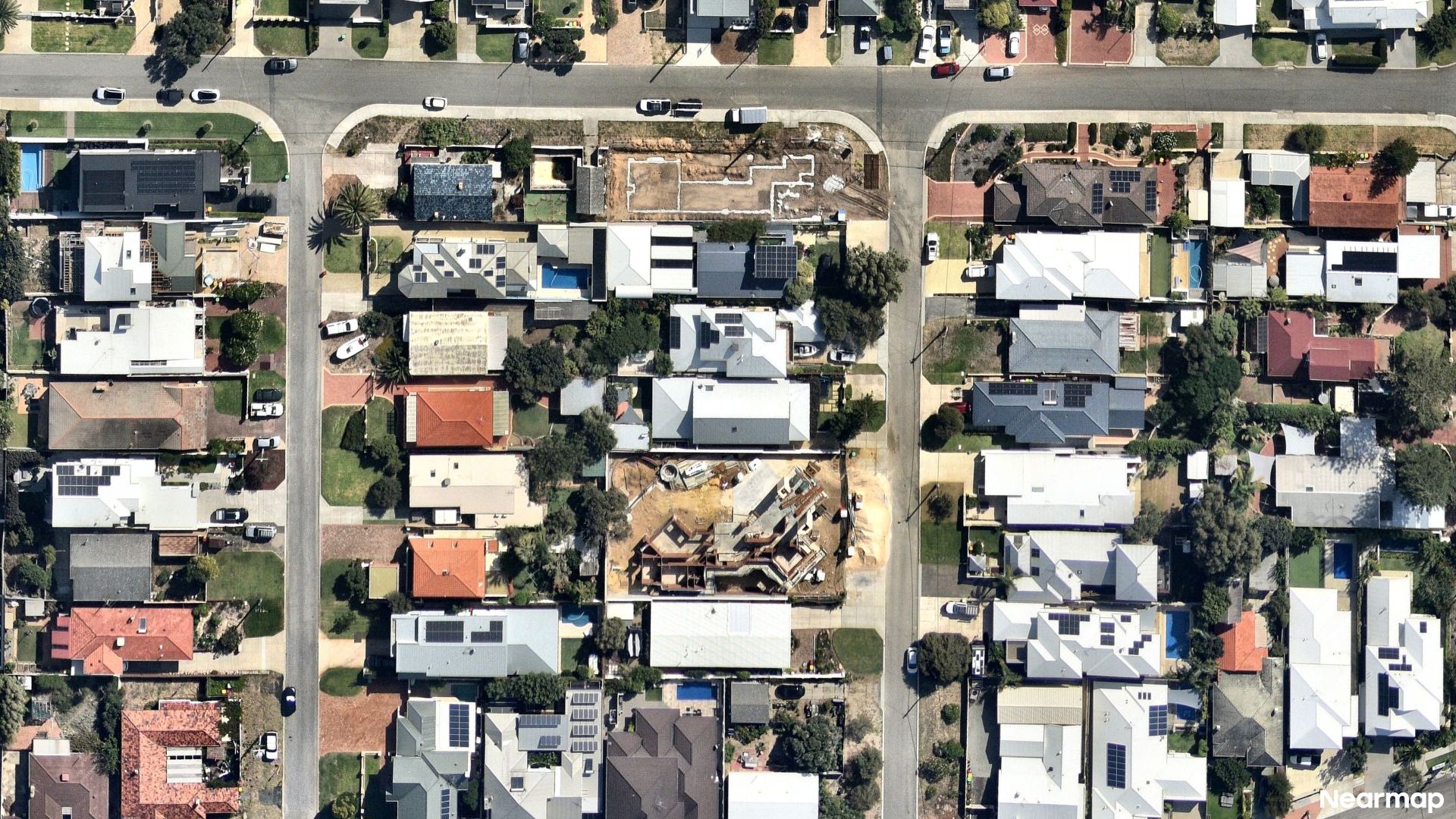 Vertical aerial view