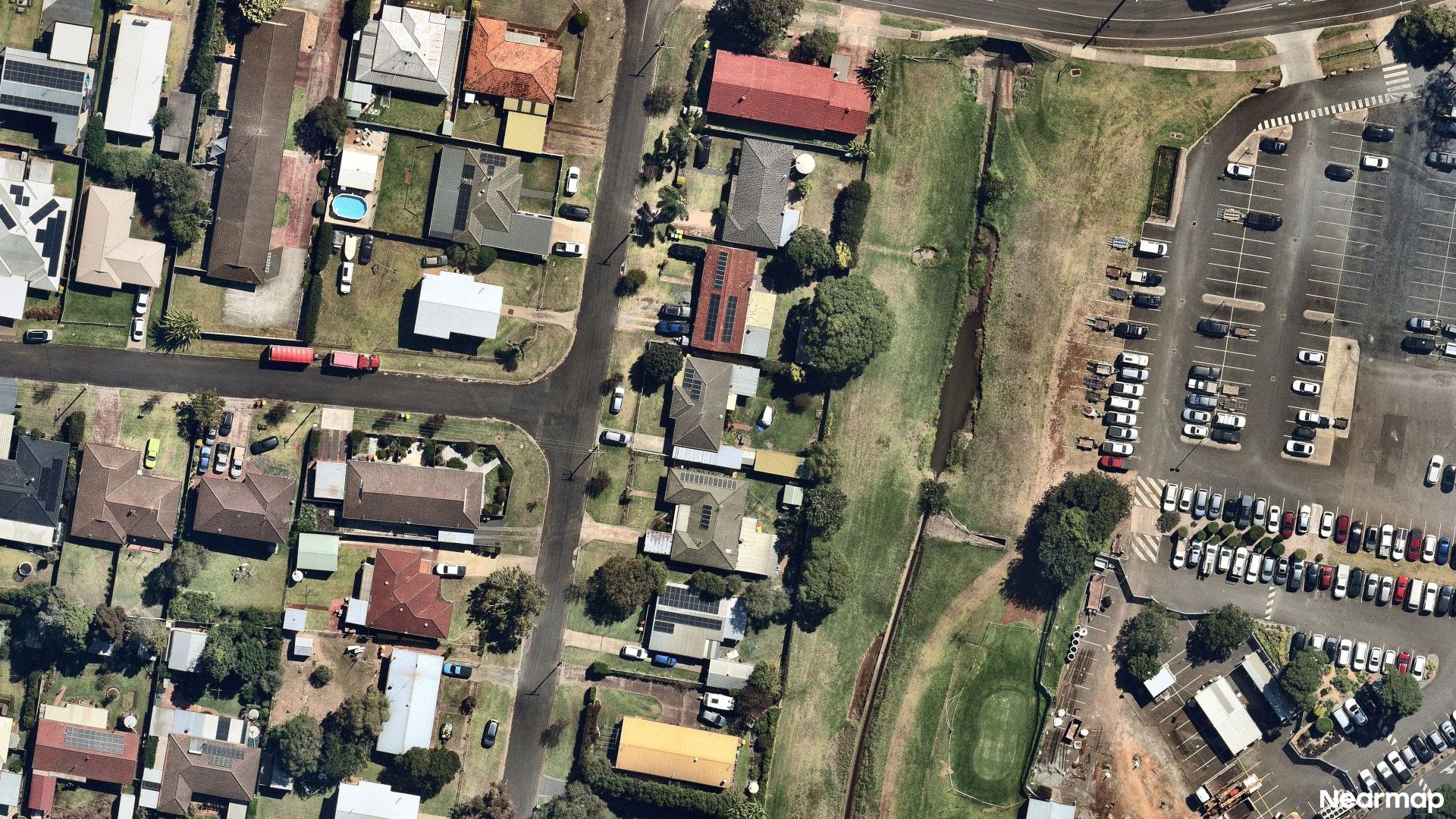 Vertical aerial view