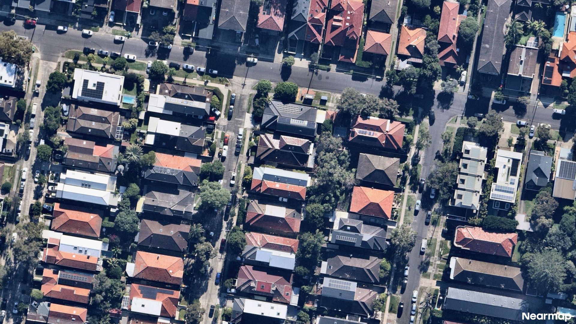 Vertical aerial view