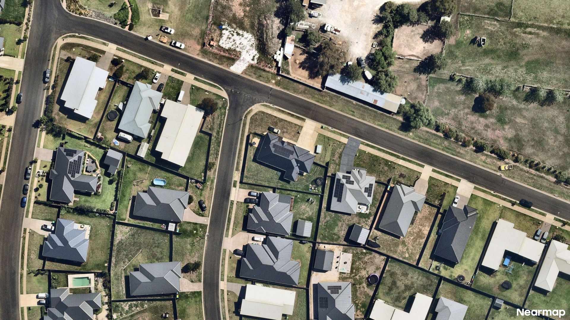 Vertical aerial view