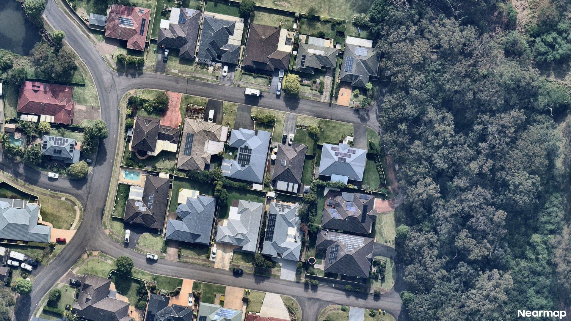 Vertical aerial view