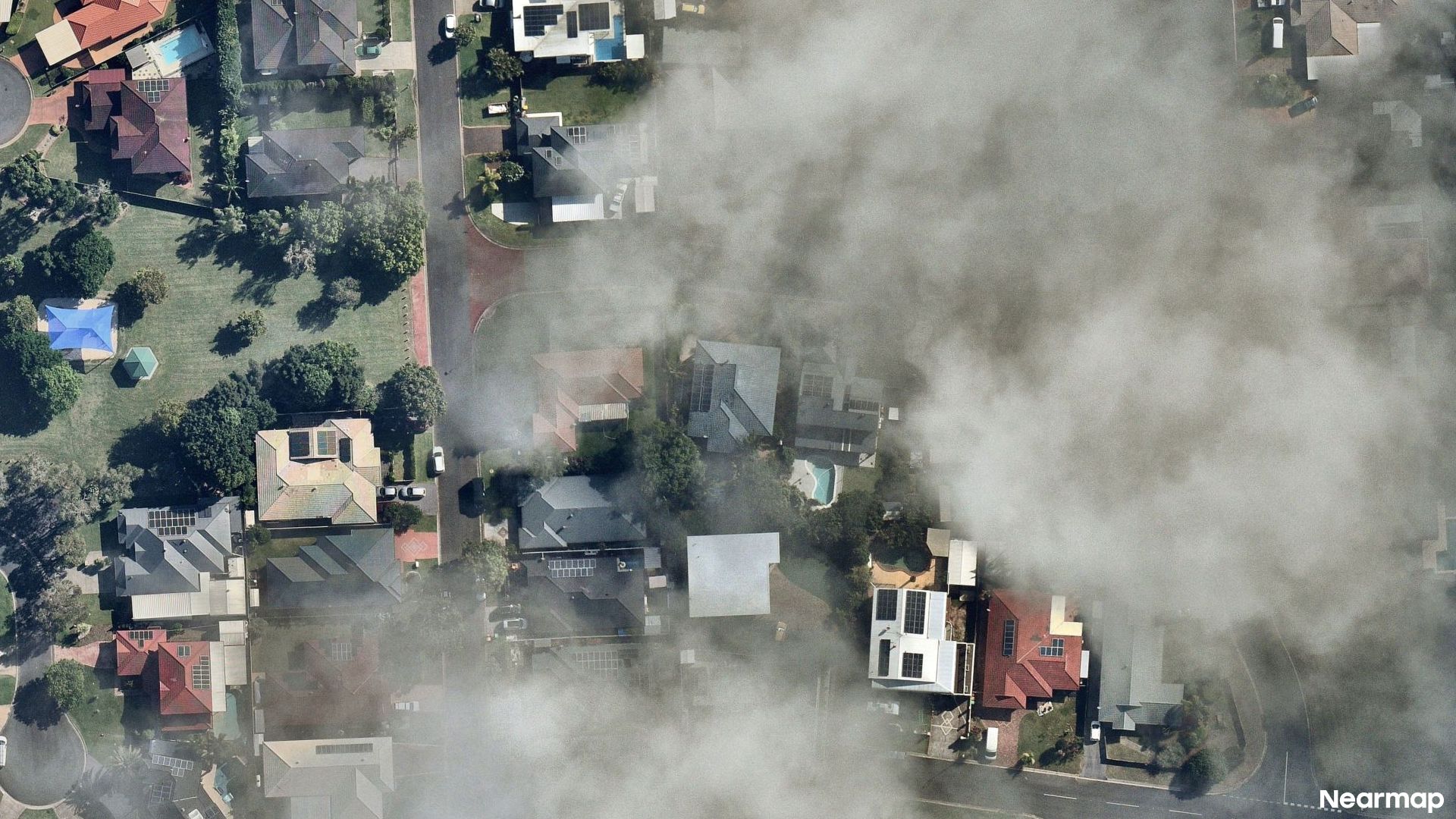Vertical aerial view