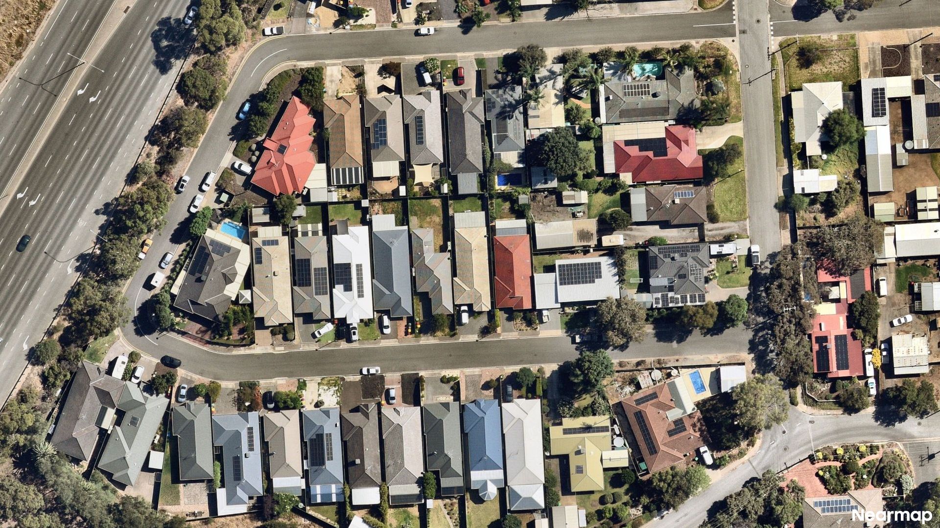 Vertical aerial view